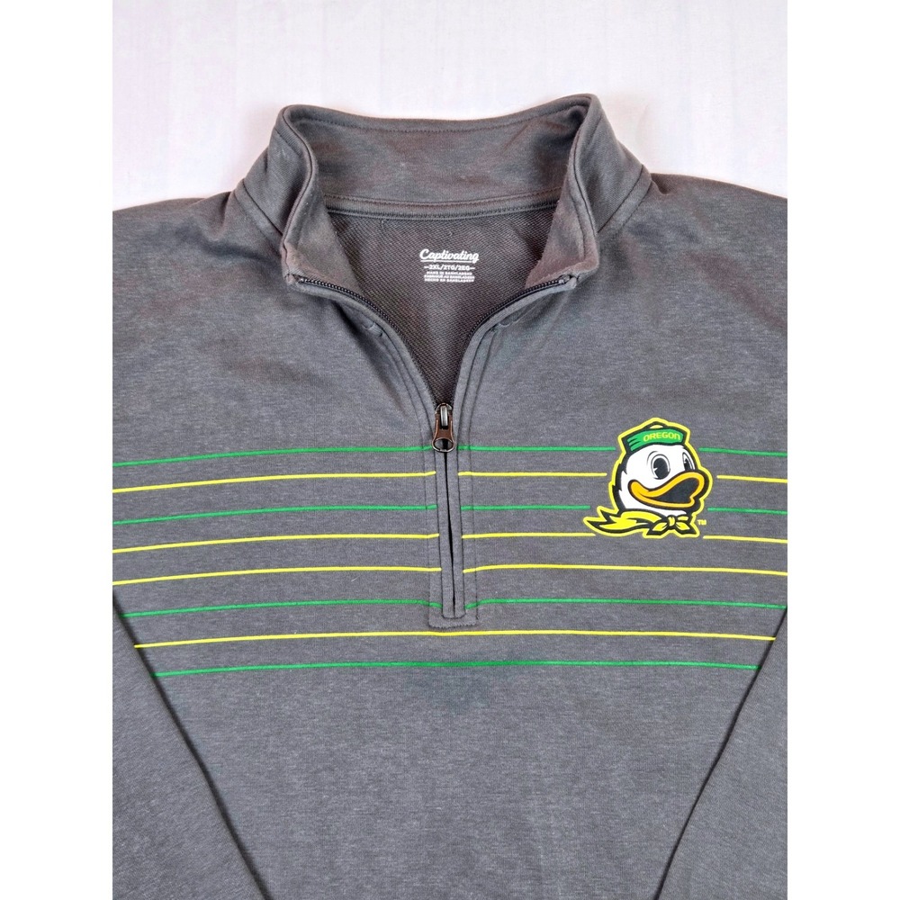 Captivating Men's Oregon Ducks Quarter Zip Pullover‎ Sweatshirt 2XL TG
